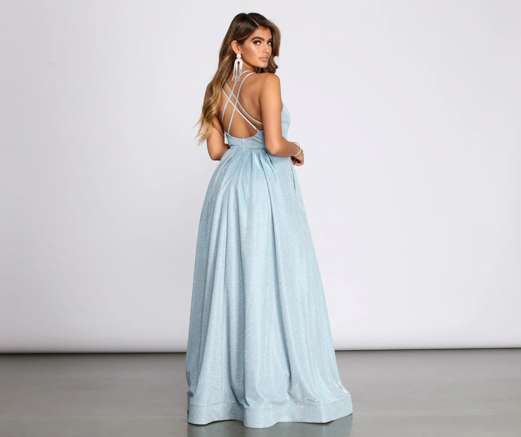 Jules Glitter Ball Gown - Image 2