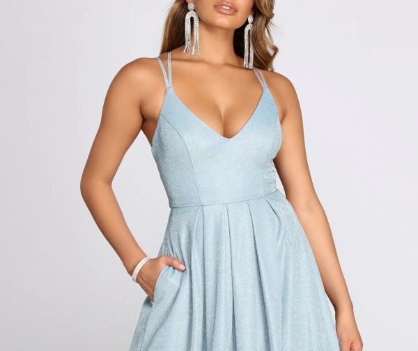 Jules Glitter Ball Gown - Image 4