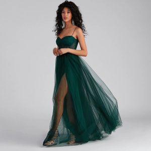 Hailey Formal Lace Bustier Dress