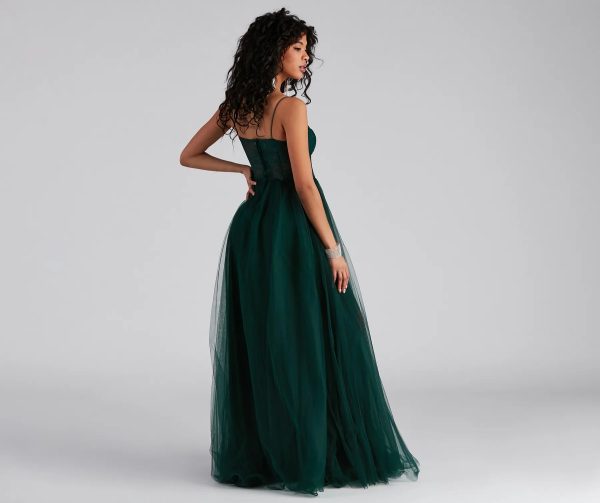 Hailey Formal Lace Bustier Dress - Image 2