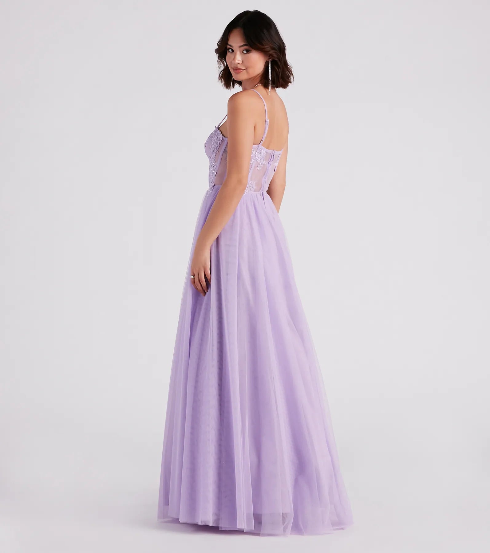 Alexandra Rhinestone Embroidered Tulle Ball Gown - Image 6