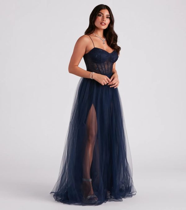 Hailey Formal Lace Bustier Dress - Image 5
