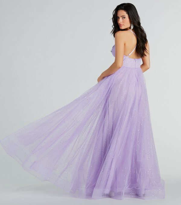 Vanessa V-Neck Tulle Gown - Image 10