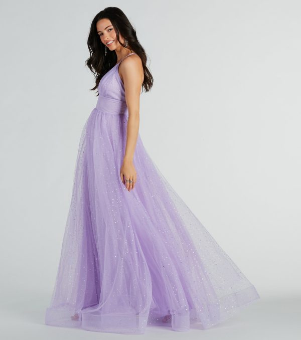 Vanessa V-Neck Tulle Gown - Image 11