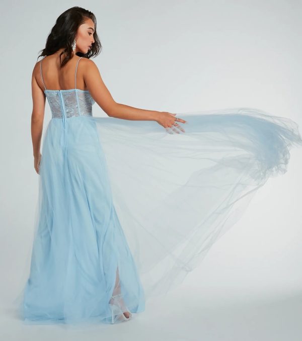 Hailey Formal Lace Bustier Dress - Image 10