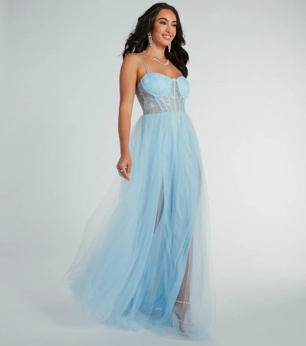 Hailey Formal Lace Bustier Dress - Image 11