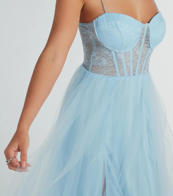 Hailey Formal Lace Bustier Dress - Image 12