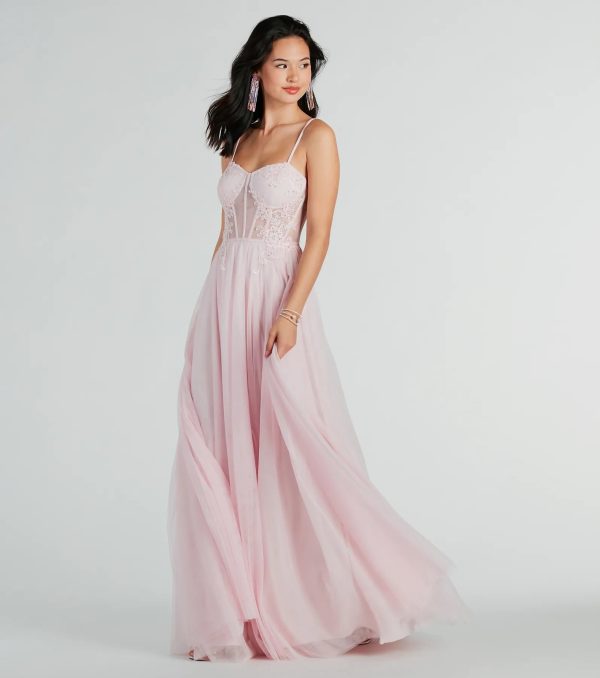 Alexandra Rhinestone Embroidered Tulle Ball Gown - Image 13