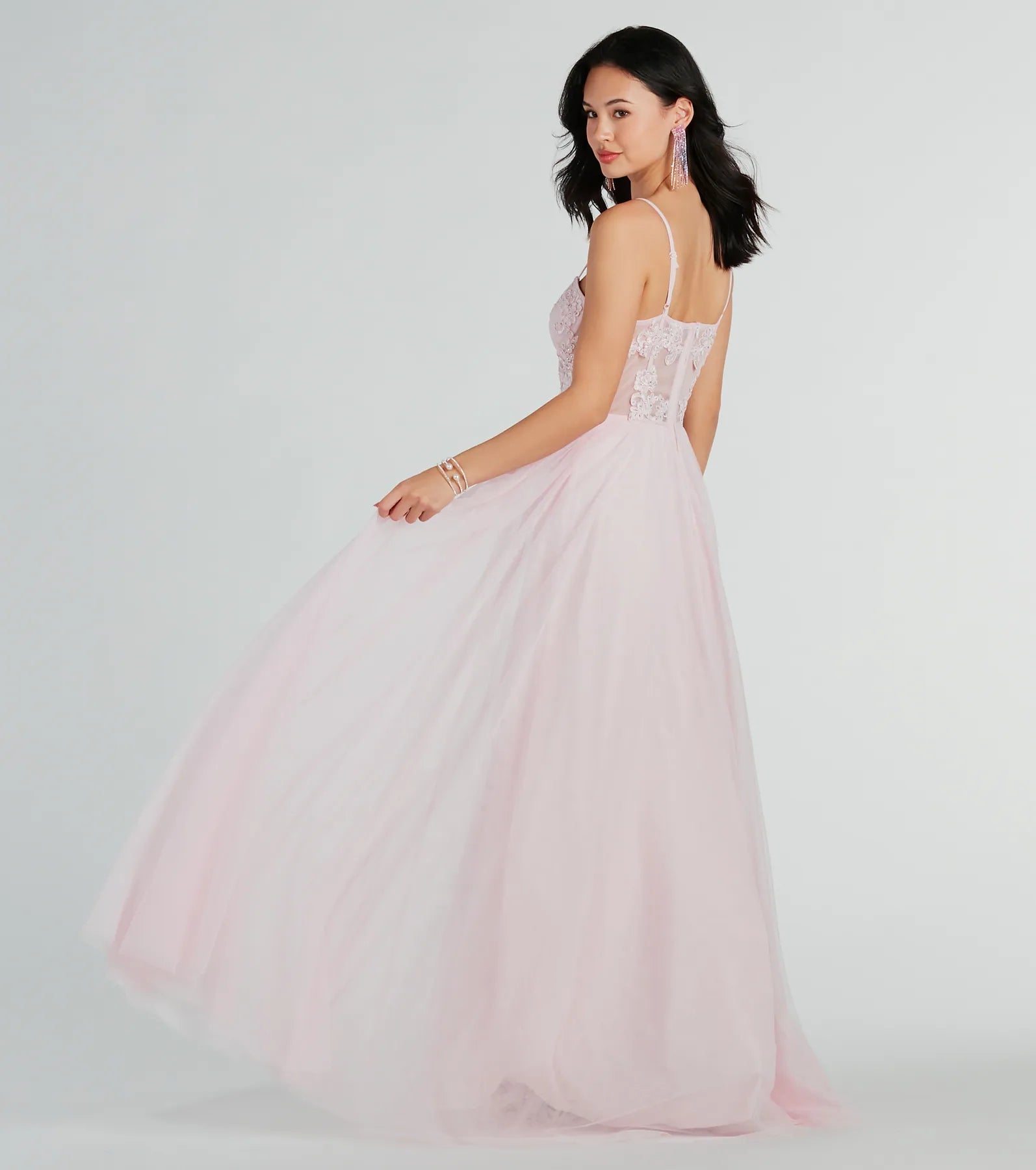 Alexandra Rhinestone Embroidered Tulle Ball Gown - Image 14