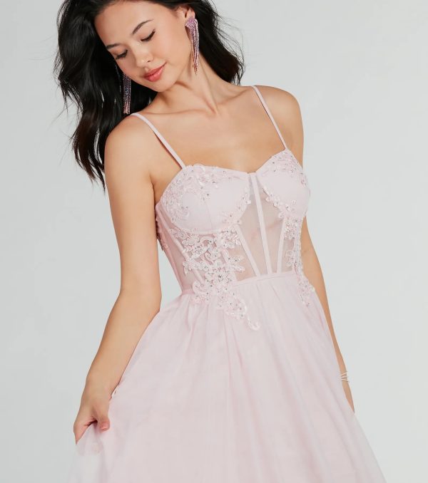 Alexandra Rhinestone Embroidered Tulle Ball Gown - Image 16