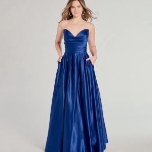 Ruth Strapless Sweetheart A-Line Satin Ball Gown