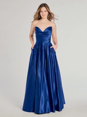 Ruth Strapless Sweetheart A-Line Satin Ball Gown