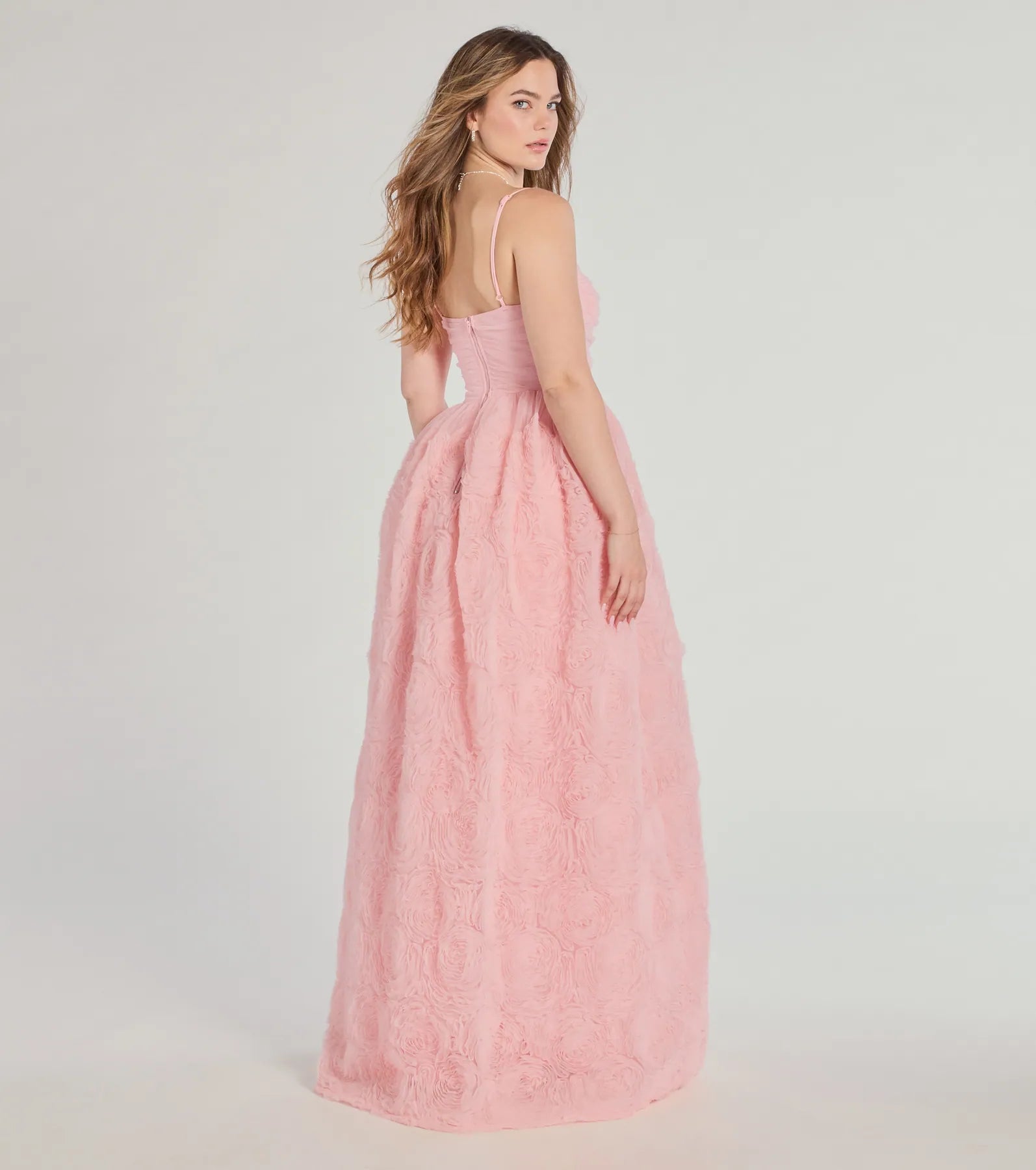 Jayla Floral Rosette A-Line Ball Gown - Image 2