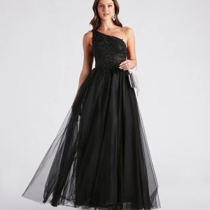Julissa Lace Tulle A-Line Ball Gown