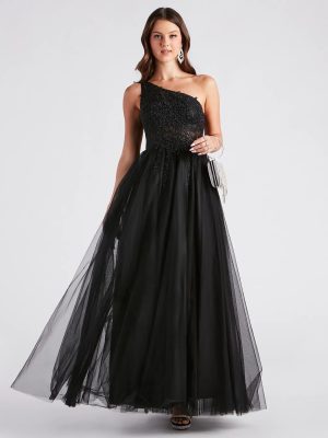 Julissa Lace Tulle A-Line Ball Gown