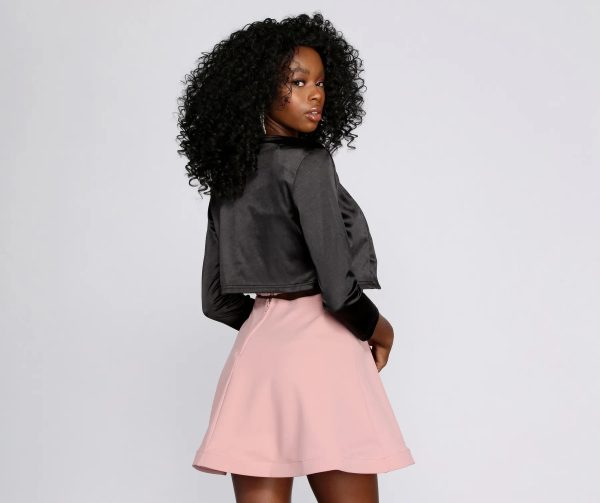 Satin Crop Bolero Jacket - Image 4