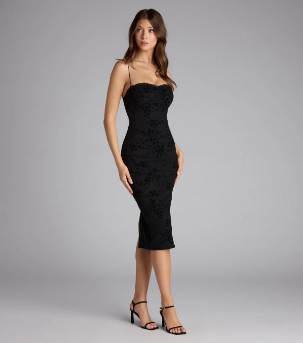 Crush Alert Bodycon Midi Dress - Image 4
