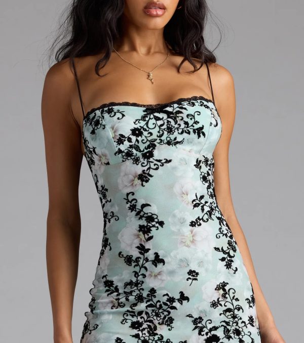 Match Made In Floral Bodycon Midi Dress - Image 3