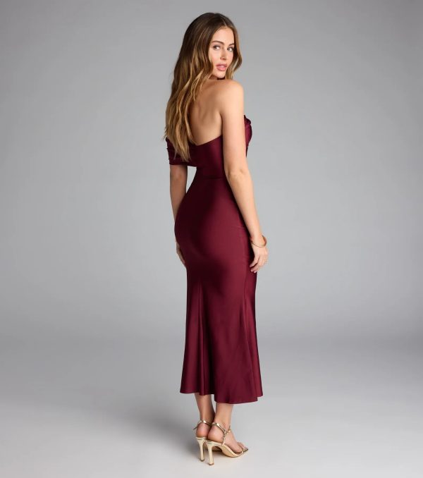 Always Chic One-Shoulder Midi Dress - Image 2