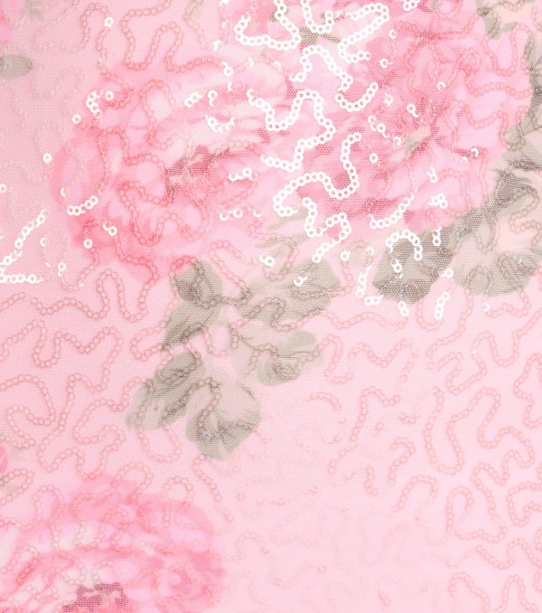 Pretty In Bloom Sequin Floral Strapless Mini Dress - Image 5