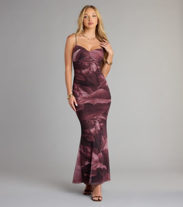 Whirlwind Romance Floral Abstract Maxi Dress