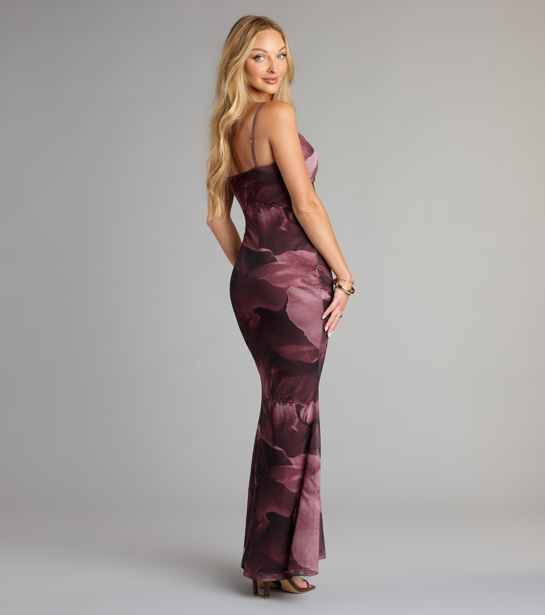 Whirlwind Romance Floral Abstract Maxi Dress - Image 2