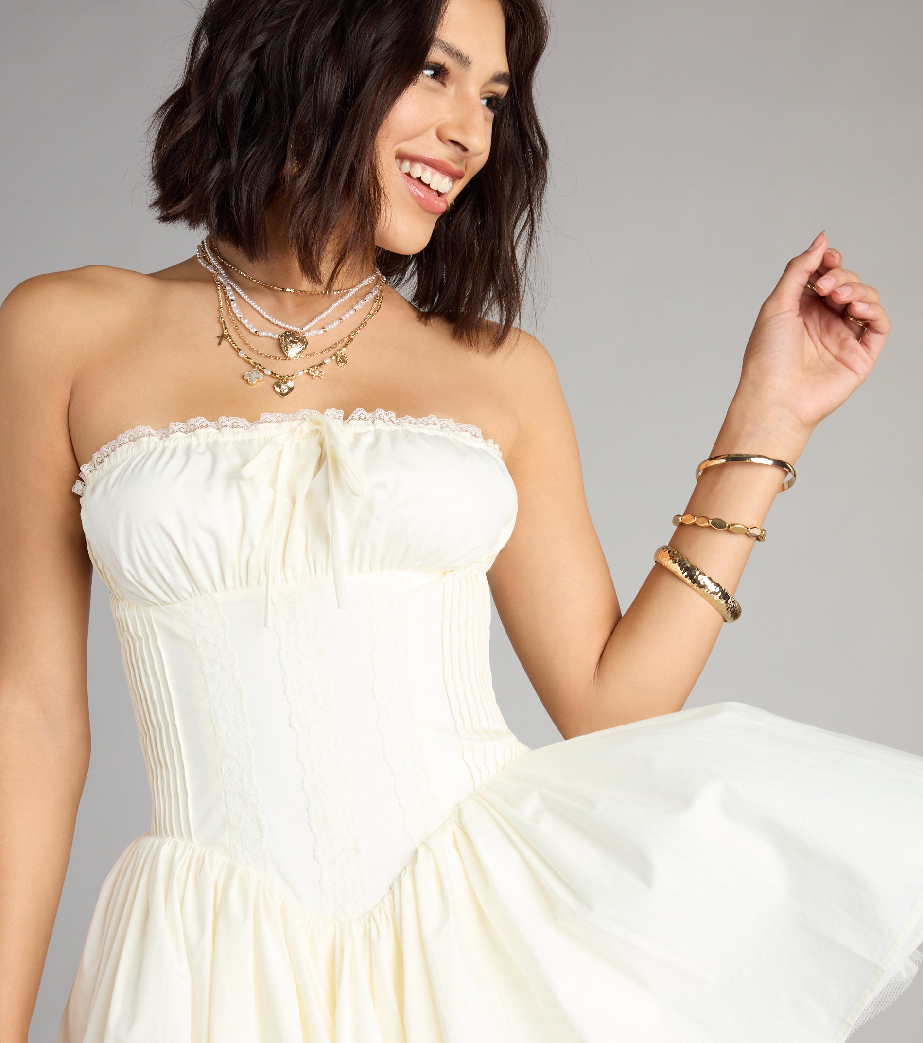 Once Upon This Corset Skater Dress - Image 9