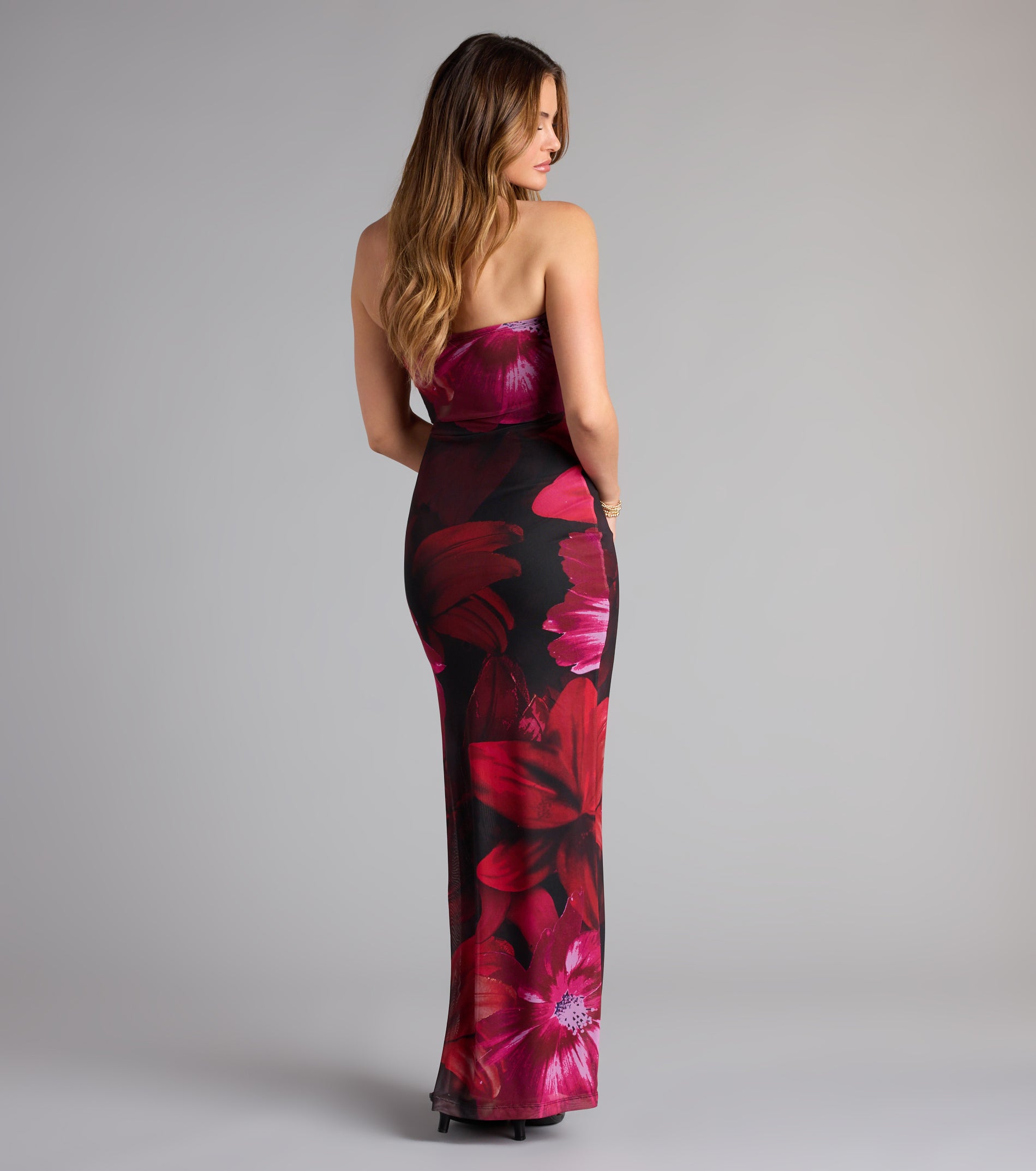 Petals with a Plot Twist Floral Maxi Dress - Image 2