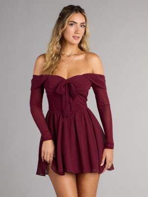 Daydream Darling Chiffon Skater Mini Dress