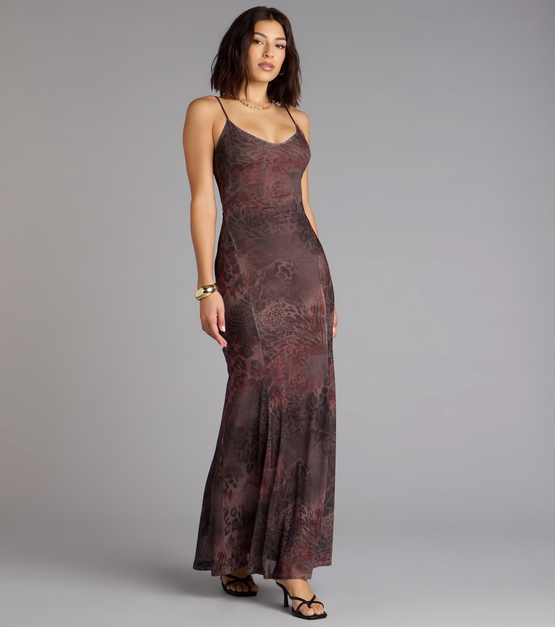 Into the Wild Leopard Maxi Dress - Image 3