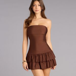 Keep It Flirty Ruffle Mini Dress