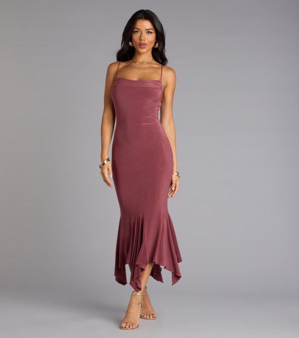 Stunning Silhouette Bodycon Midi Dress - Image 9