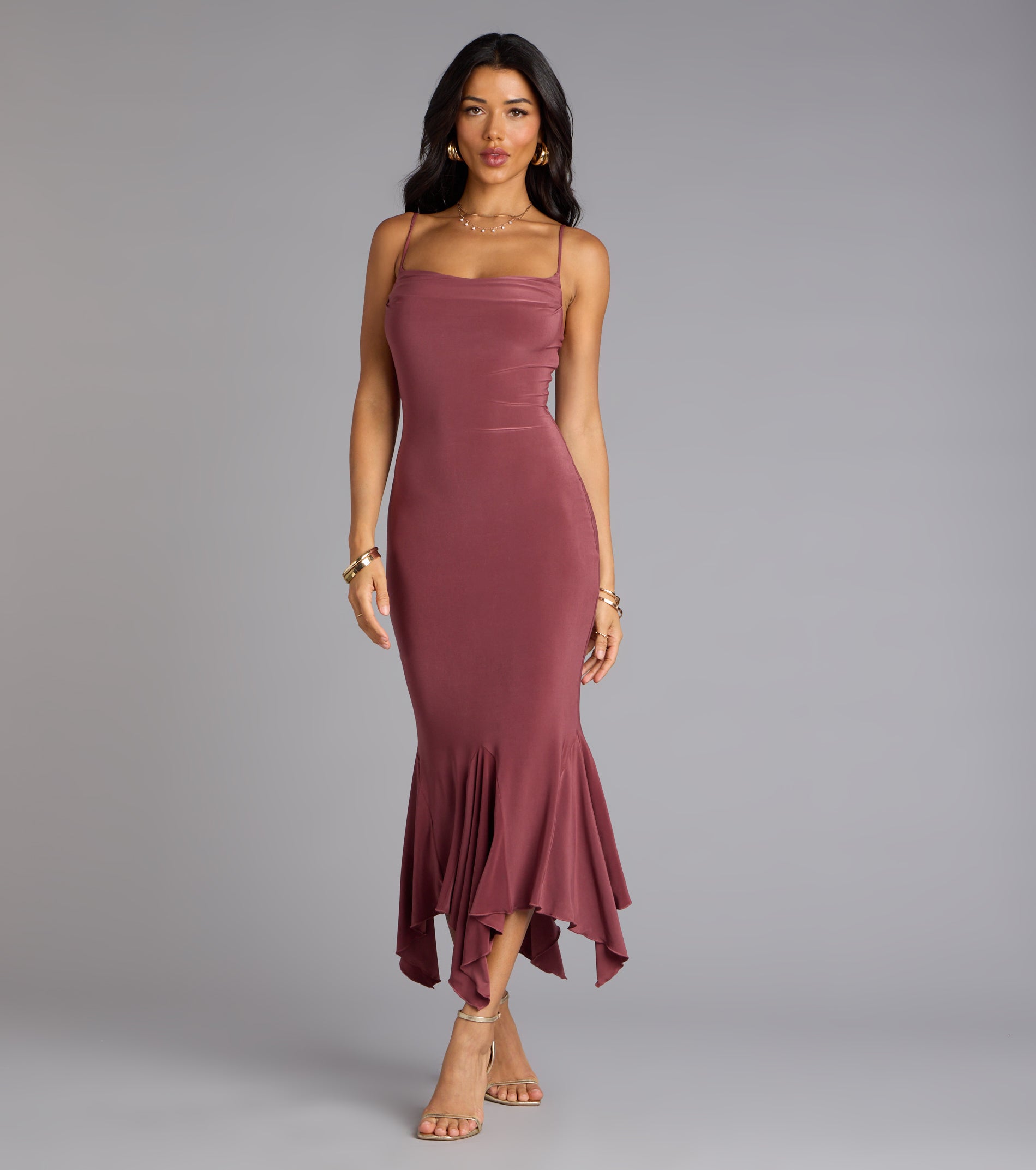 Stunning Silhouette Bodycon Midi Dress - Image 9