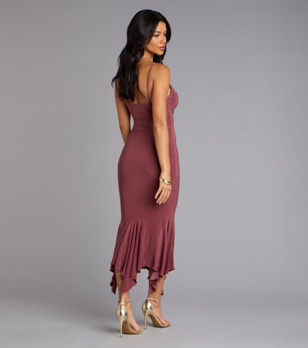 Stunning Silhouette Bodycon Midi Dress - Image 10