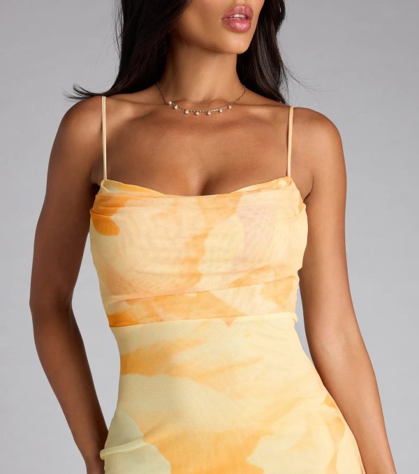 Coastal Luxe Floral Mermaid Maxi Dress - Image 3
