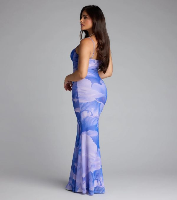 Coastal Luxe Floral Mermaid Maxi Dress - Image 6