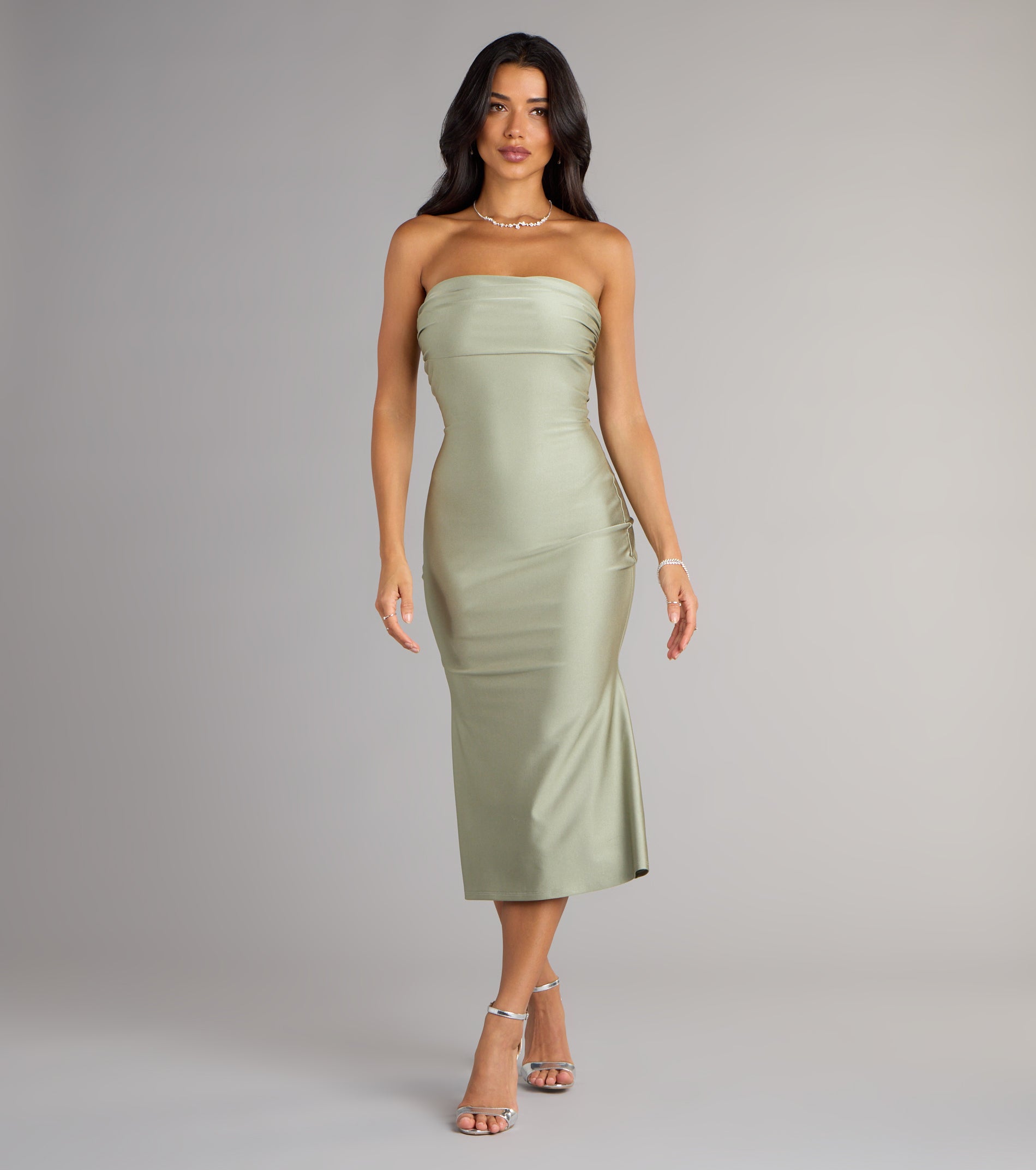 Keep It Sleek Midi Dress - Image 17