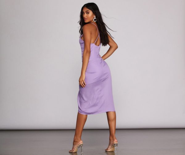 Let Slip Ruched Maxi Dress - Image 2
