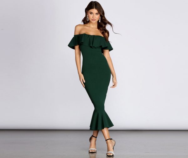Ready And Ruffled Midi Dress - Image 9