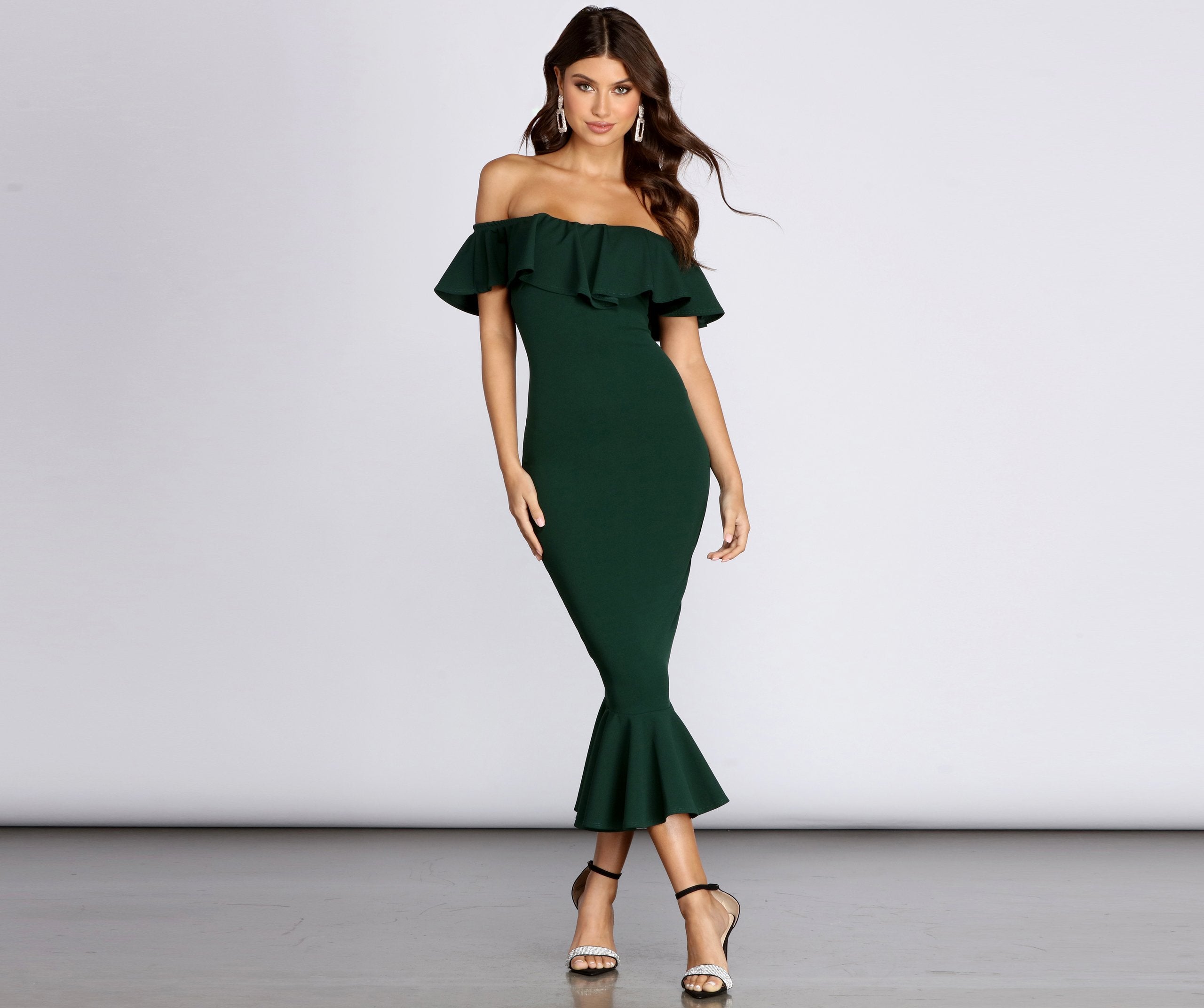 Ready And Ruffled Midi Dress - Image 9