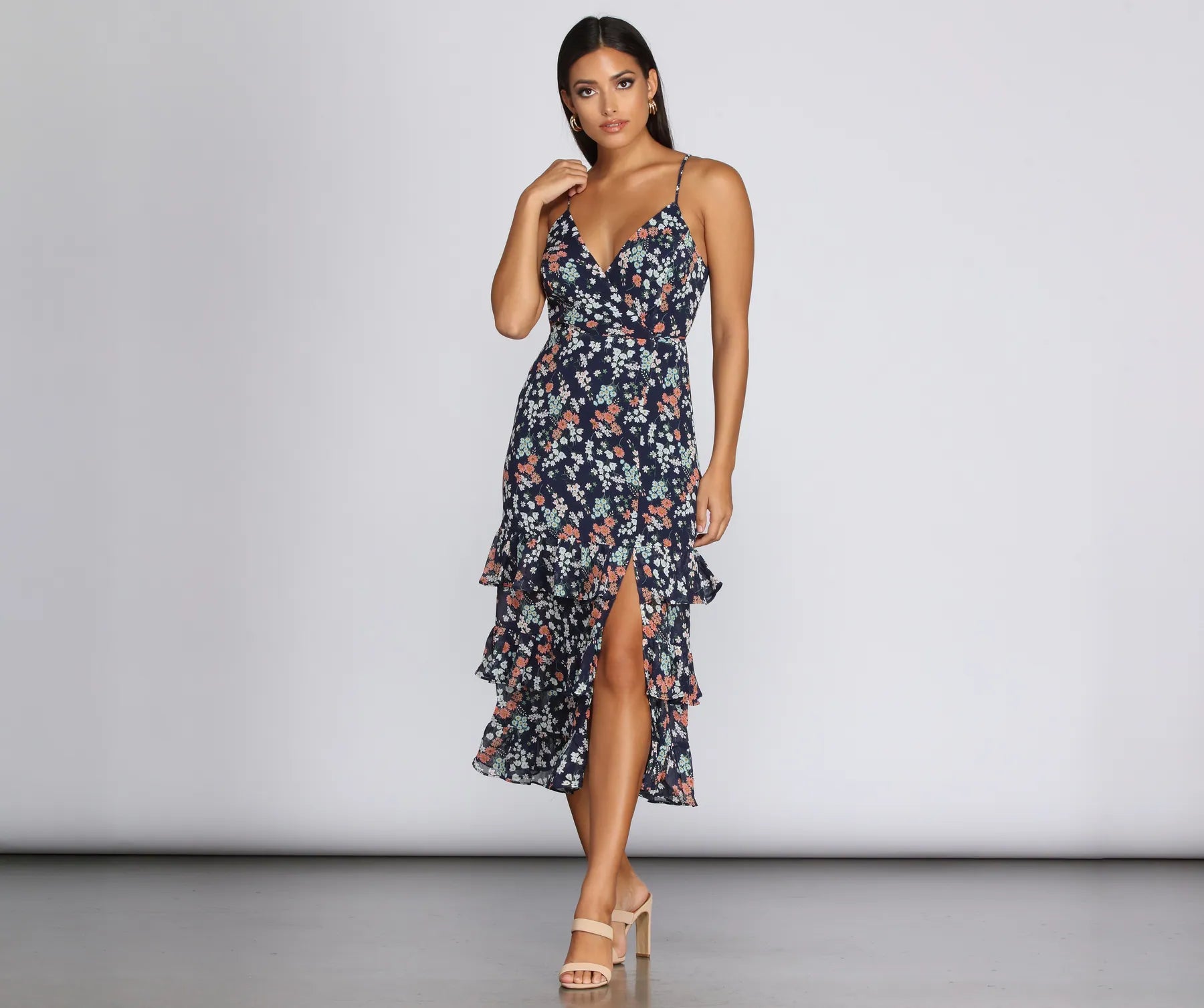 Chic In Chiffon Tiered Dress - Image 2