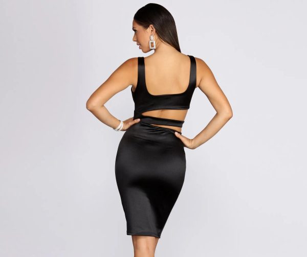 Cut Out The Drama Midi Dress - Image 3