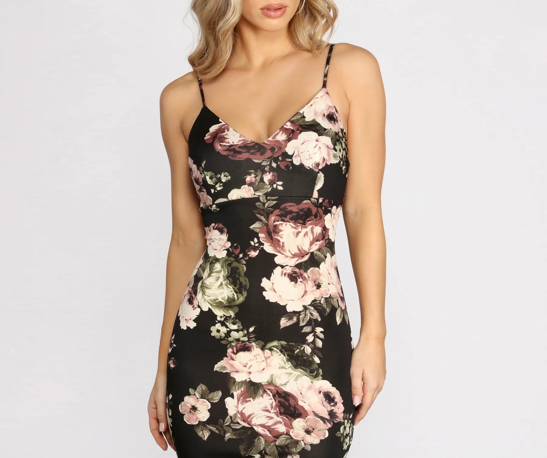 Bring That Floral Flair Midi Dress - Image 3