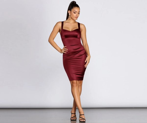 Swept Away Sweetheart Midi Dress - Image 2