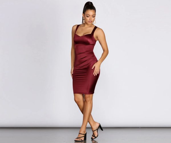 Swept Away Sweetheart Midi Dress - Image 3