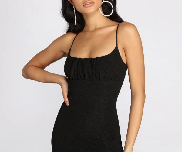 Party Mode Glitter Midi Dress - Image 4