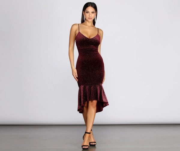Loving In Velvet Midi Dress - Image 3