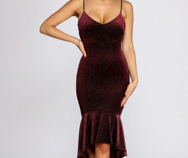 Loving In Velvet Midi Dress - Image 4