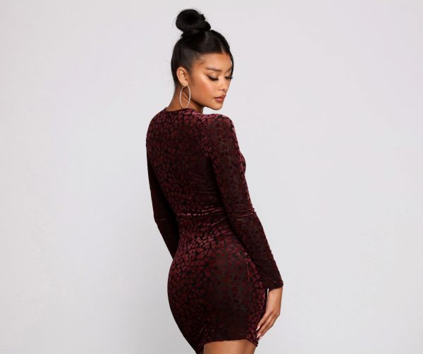Heart Of Glam Long Sleeve Mini Dress - Image 3