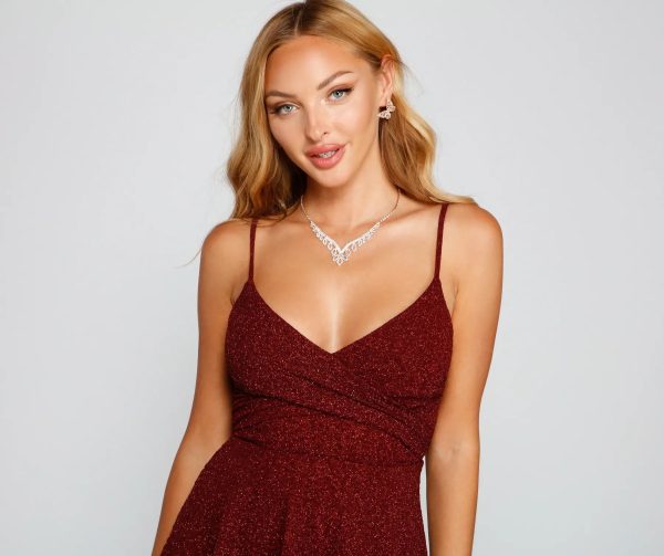 Twirl And Glow Glitter Skater Dress - Image 7